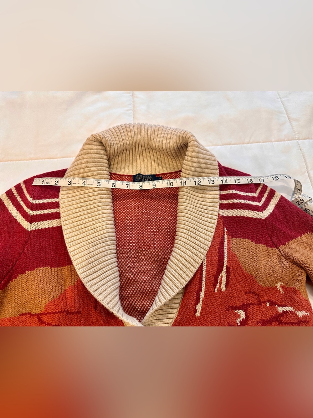 Pendleton Western Scenic Cotton Cardigan - Picture 11 of 11